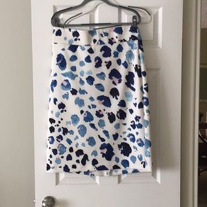 Printed Pencil Skirt